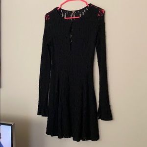 NWOT Free People Black Lace Dress